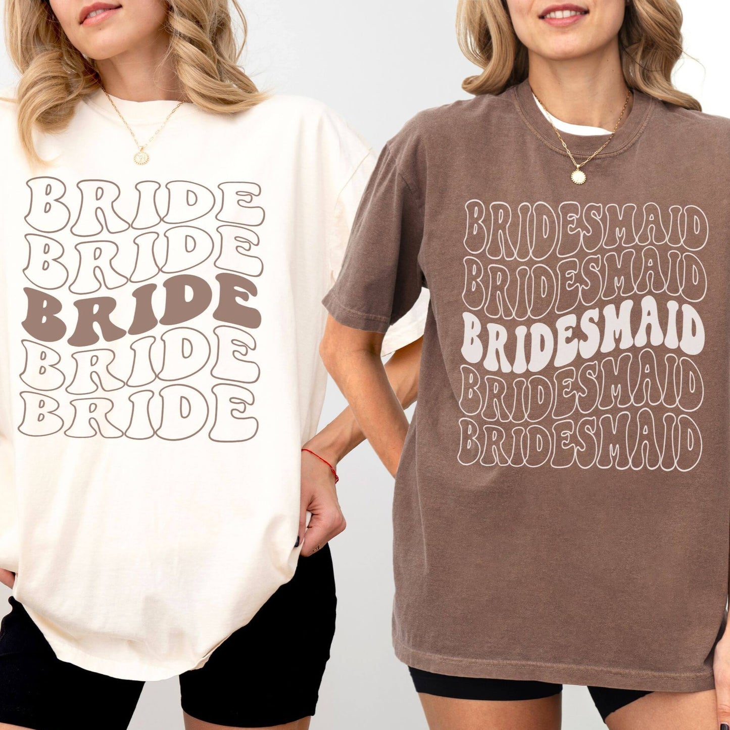 Matching Bride And Bridesmaid Shirt