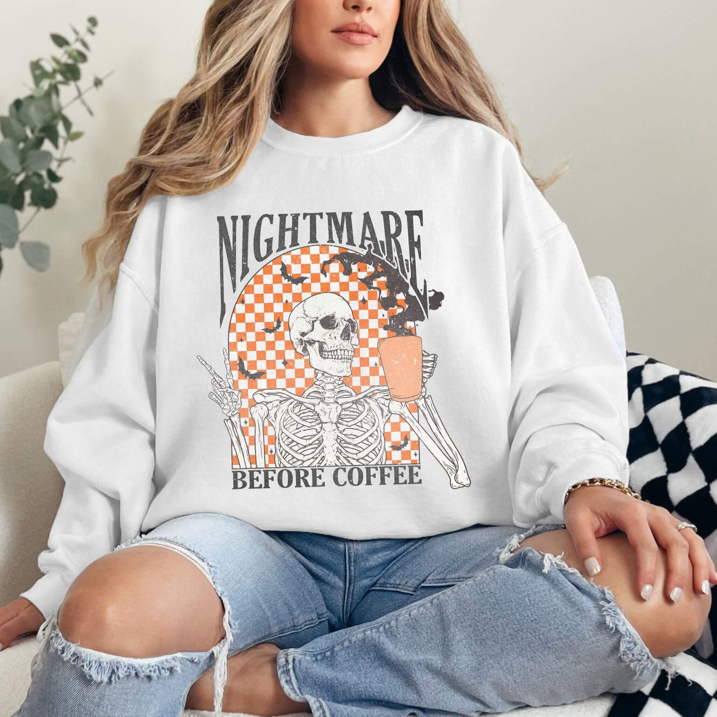 Funny Halloween Coffee Lovers Sweatshirt