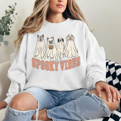 Halloween Ghost Dog Sweatshirt