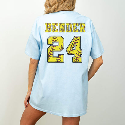 Personalized Softball Mom Shirt