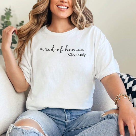 Personalized Maid Of Honor Shirt