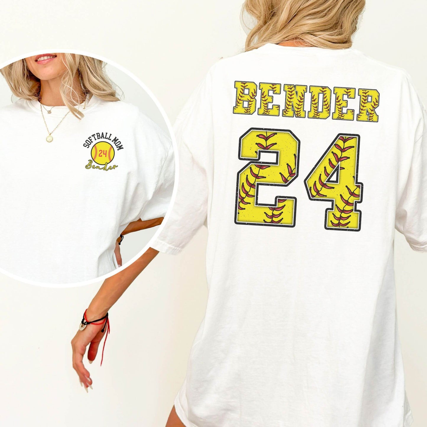 Personalized Softball Mom Shirt