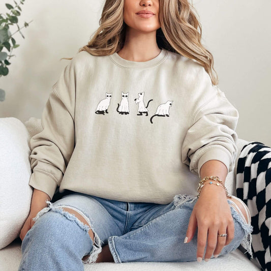 Ghost Cat Sweatshirt