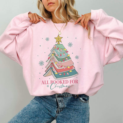 Christmas Book Sweatshirt - Hailey's Trend Boutique