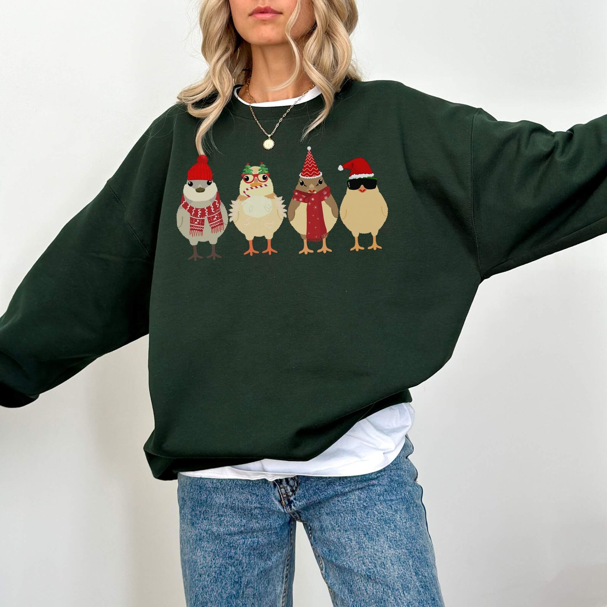 Christmas Chicks Sweatshirt - Hailey's Trend Boutique