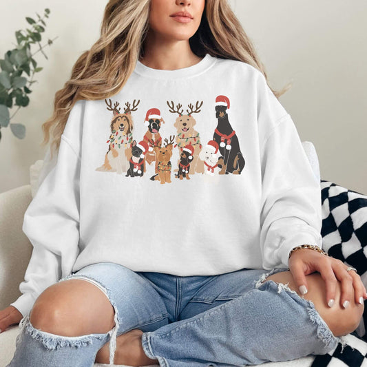 Christmas Dog Sweatshirt - Hailey's Trend Boutique