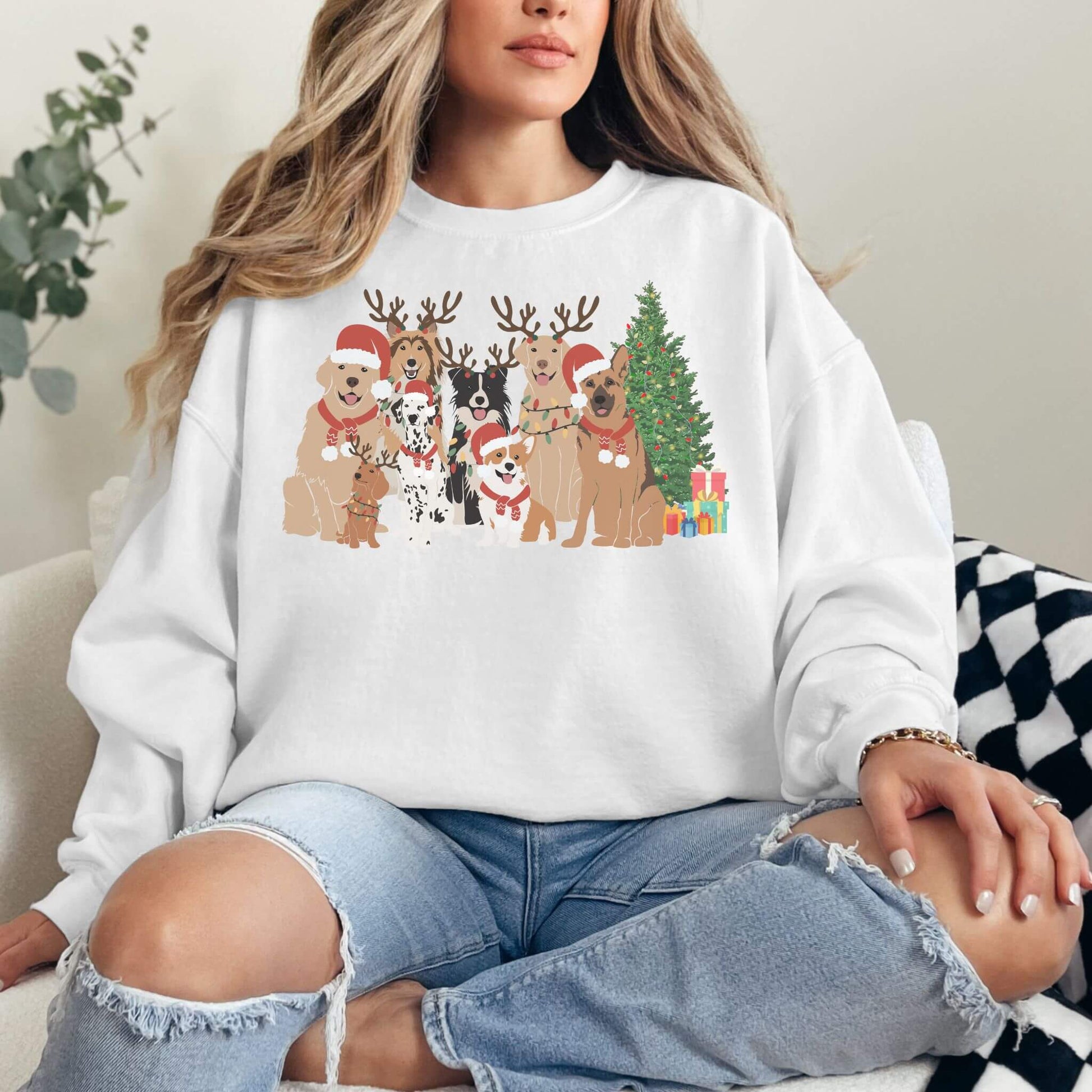 Christmas Dogs Sweatshirt - Hailey's Trend Boutique