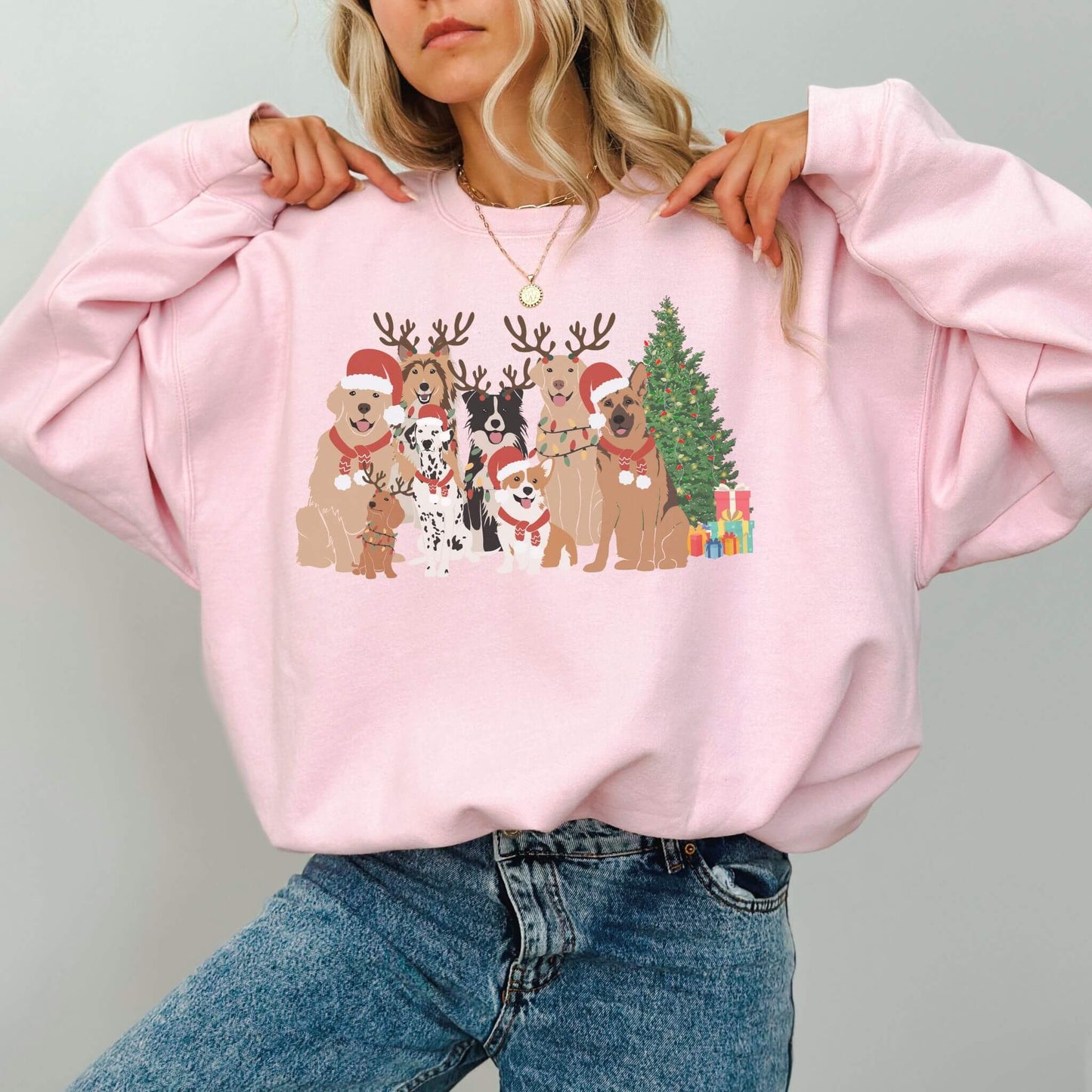 Christmas Dogs Sweatshirt - Hailey's Trend Boutique