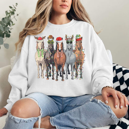 Christmas Horse Sweatshirt - Hailey's Trend Boutique