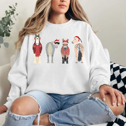 Christmas Horse Sweatshirt - Hailey's Trend Boutique