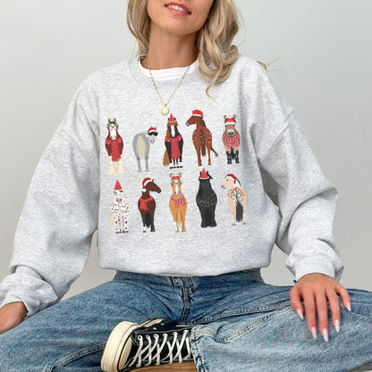 Christmas Horse Sweatshirt - Hailey's Trend Boutique