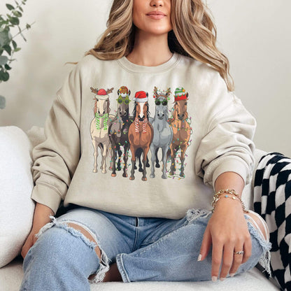 Christmas Horse Sweatshirt - Hailey's Trend Boutique