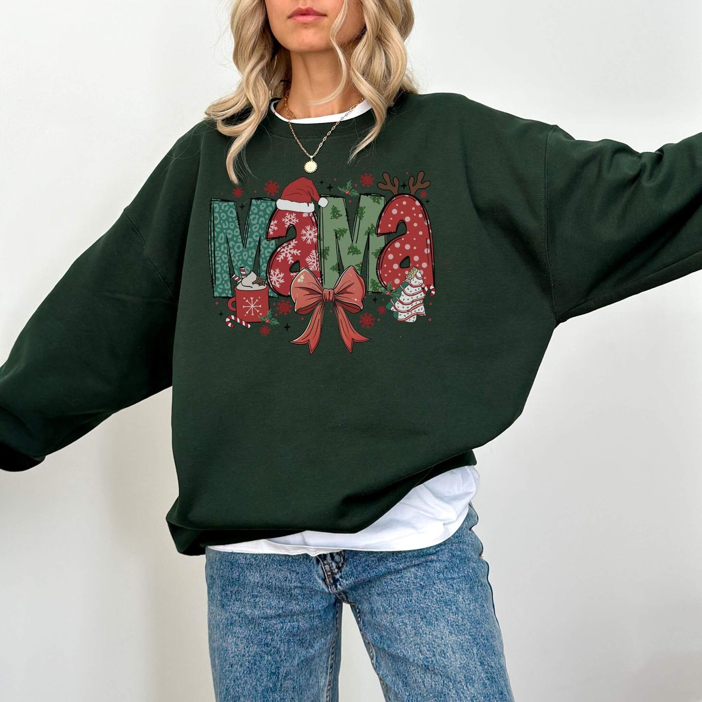 Christmas Mama Sweatshirt - Hailey's Trend Boutique