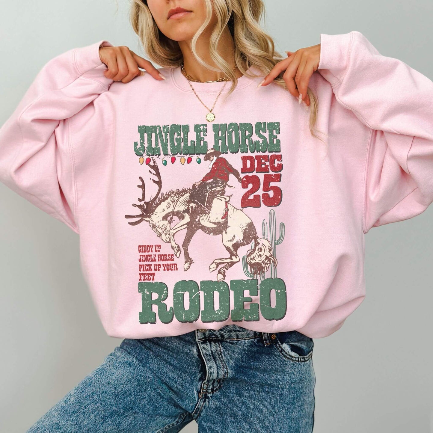 Christmas Rodeo Sweatshirt - Hailey's Trend Boutique