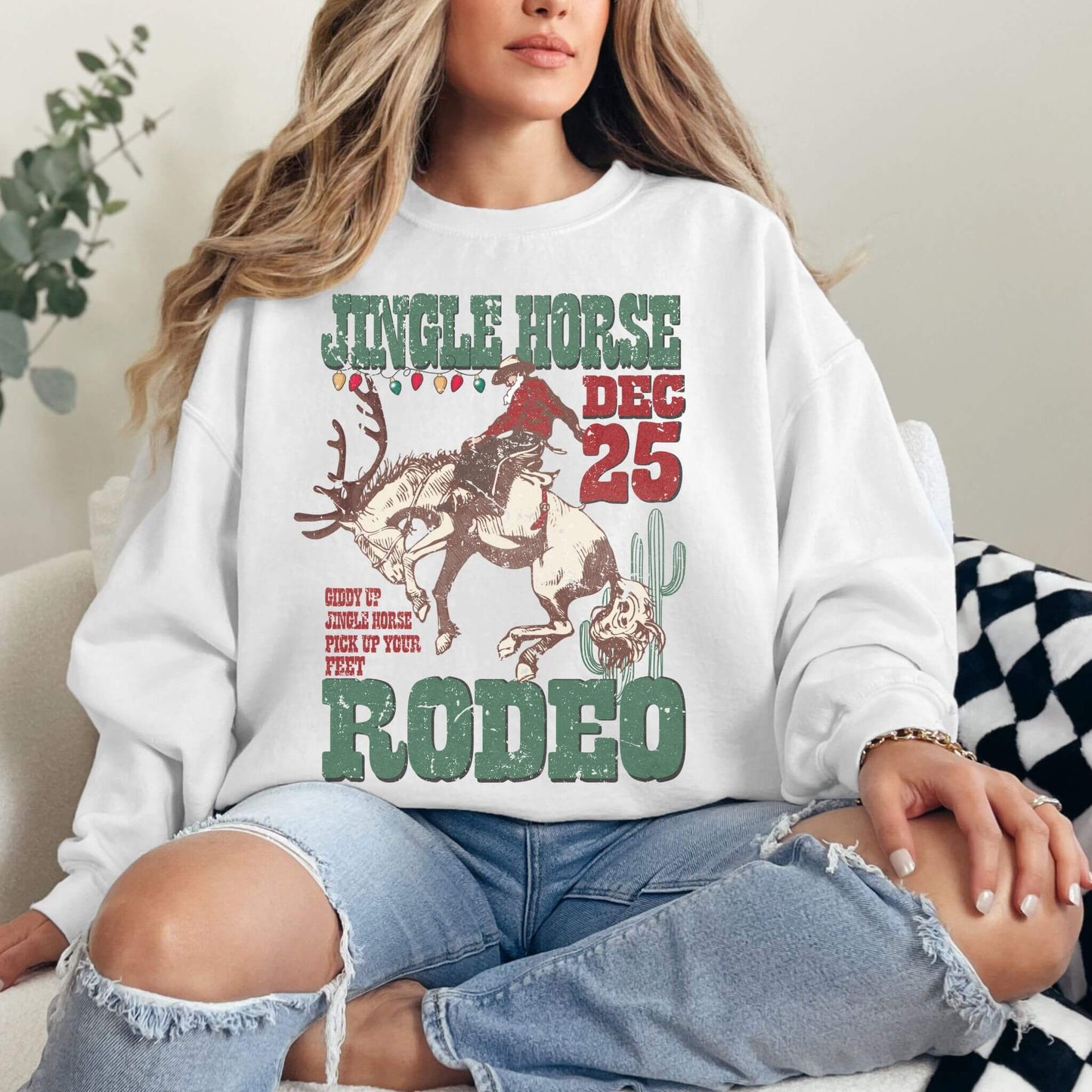 Christmas Rodeo Sweatshirt - Hailey's Trend Boutique