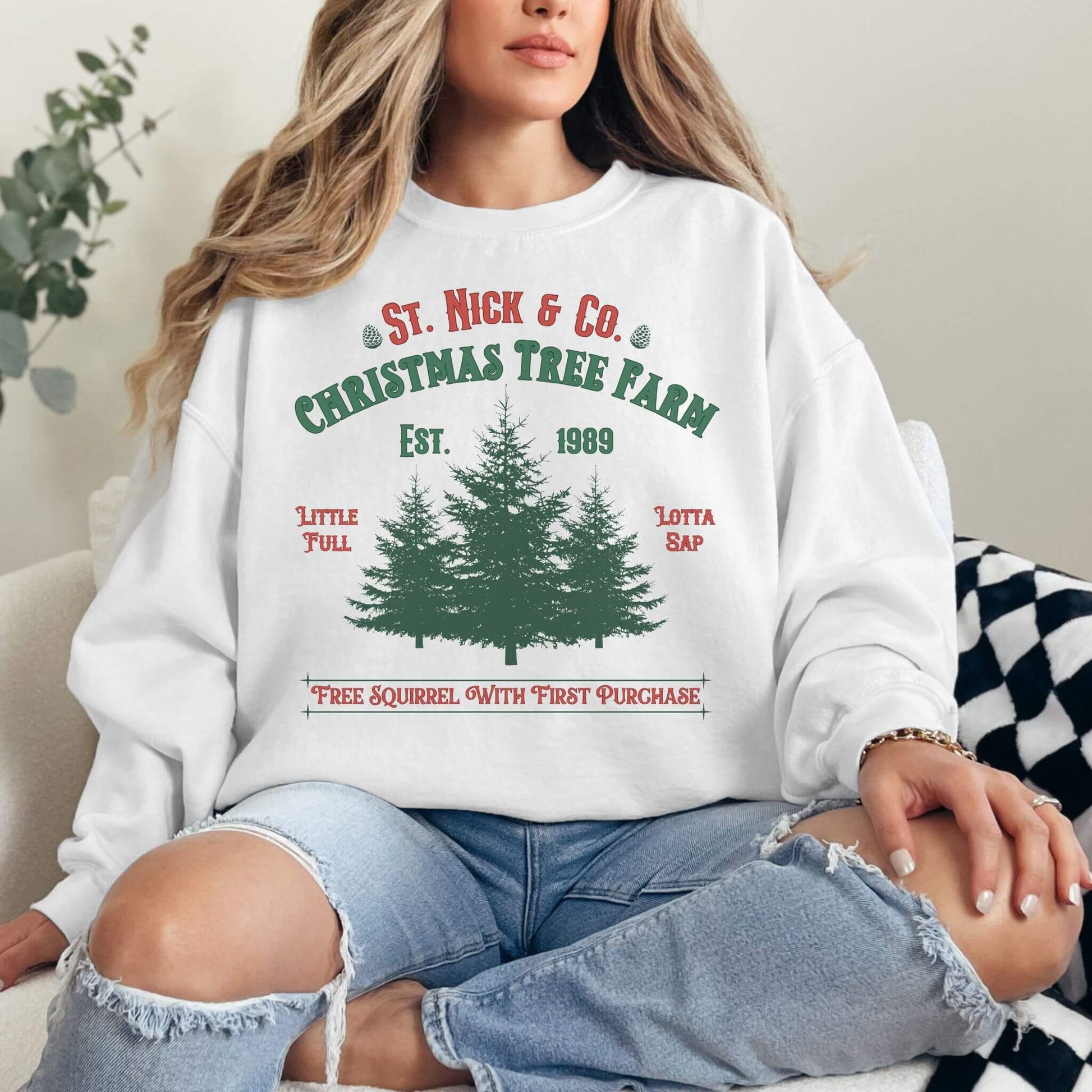 Christmas Tree Farm Sweatshirt - Hailey's Trend Boutique