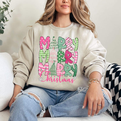 Cute Merry Christmas Sweatshirt - Hailey's Trend Boutique