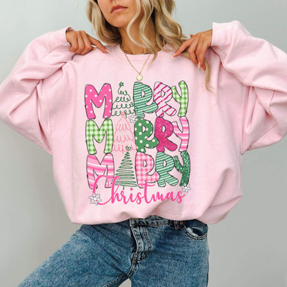 Cute Merry Christmas Sweatshirt - Hailey's Trend Boutique