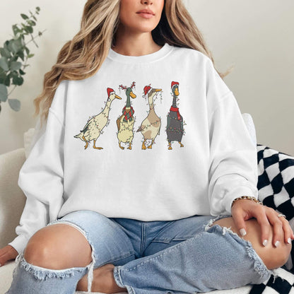 Funny Christmas Duck Sweatshirt - Hailey's Trend Boutique