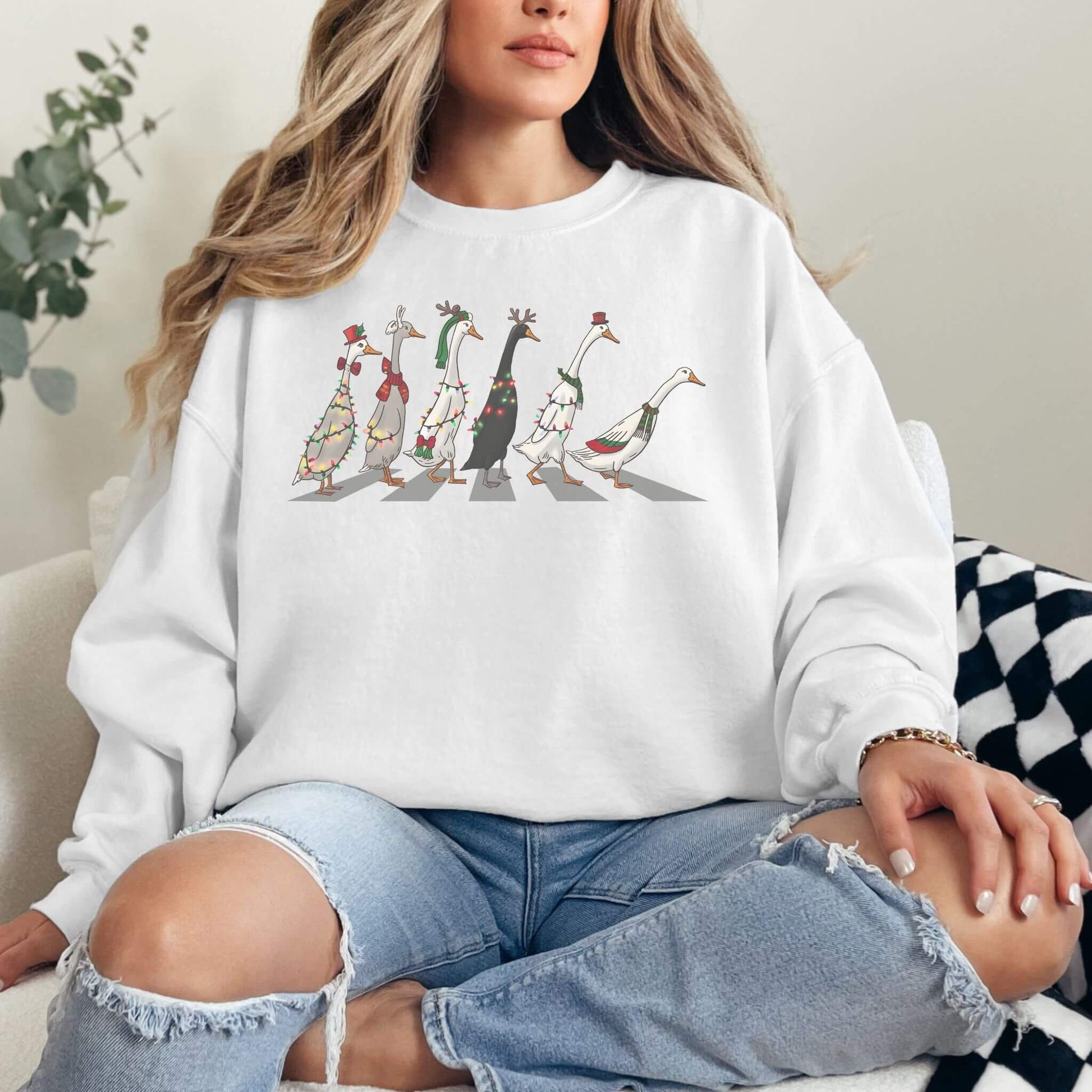 Funny Christmas Duck Sweatshirt - Hailey's Trend Boutique