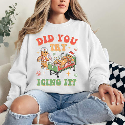 Funny Christmas Nurse Sweatshirt - Hailey's Trend Boutique