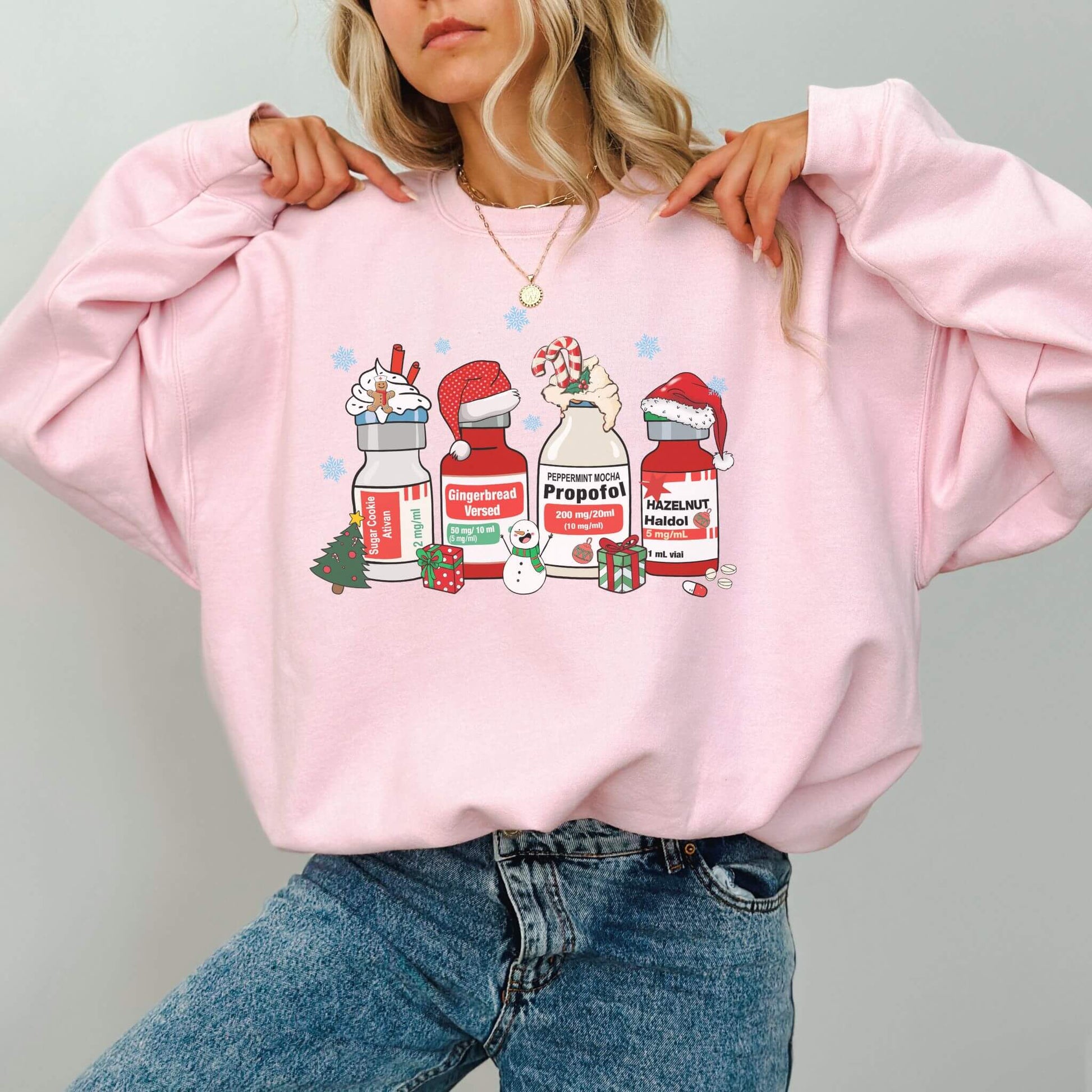 Funny Christmas Nurse Sweatshirt - Hailey's Trend Boutique