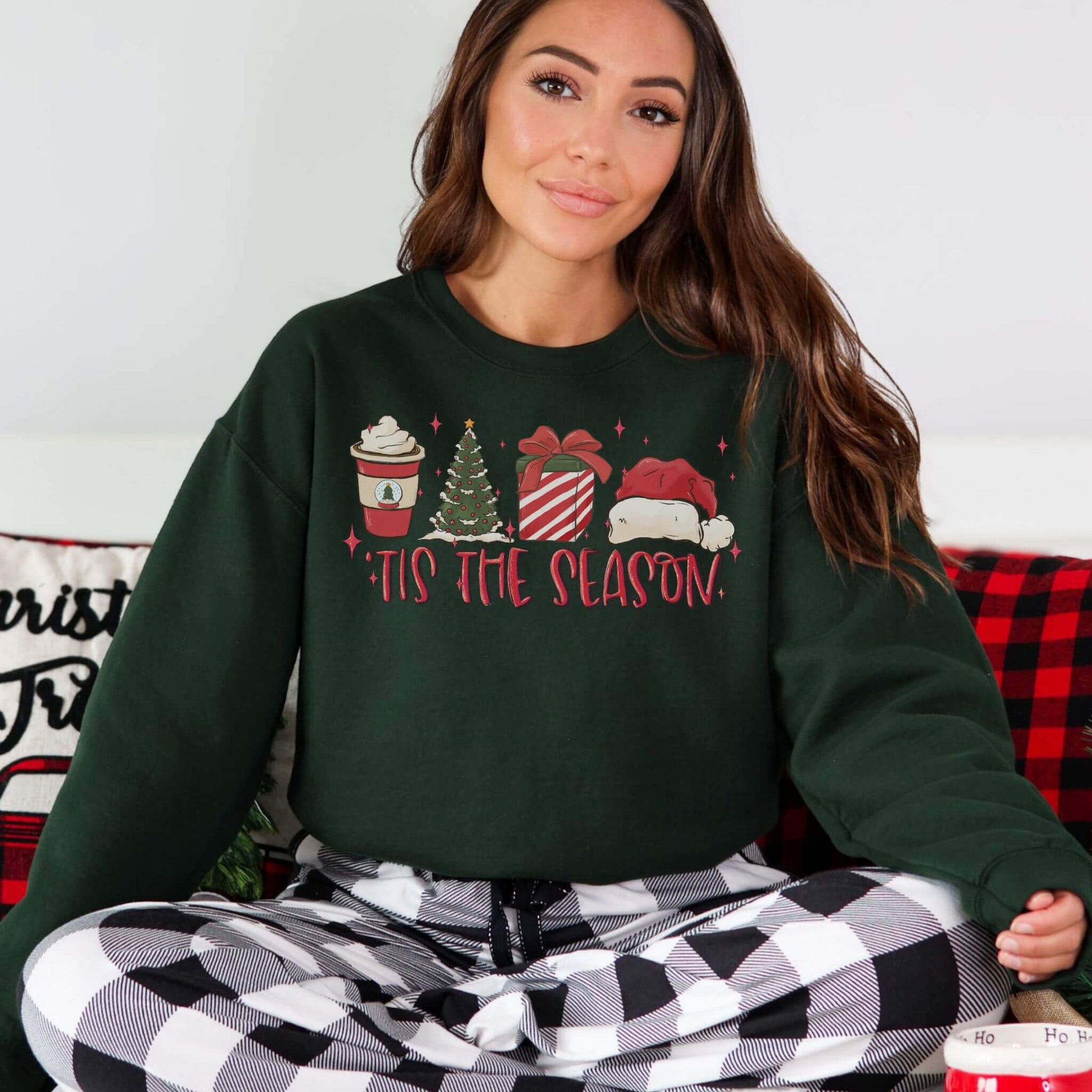 Tis The Season Christmas Sweatshirt - Hailey's Trend Boutique