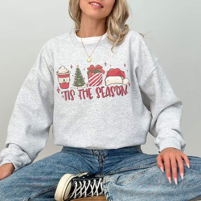 Tis The Season Christmas Sweatshirt - Hailey's Trend Boutique