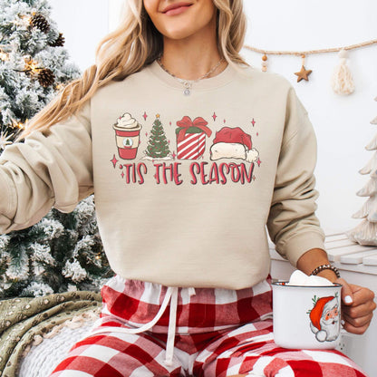 Tis The Season Christmas Sweatshirt - Hailey's Trend Boutique