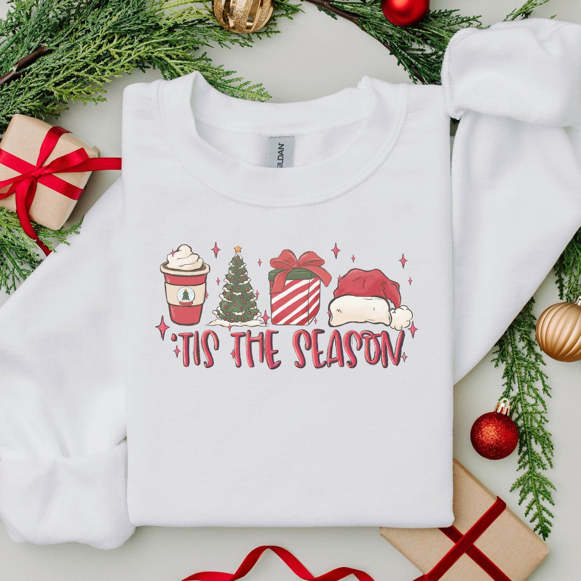 Tis The Season Christmas Sweatshirt - Hailey's Trend Boutique